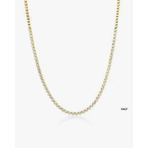 Elegant Mini Diamond Tennis Necklace - Timeless Sparkle for Every Occasion.
