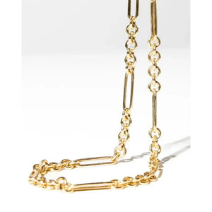 Elegant Mixed Link Chain Necklace for Effortless Style.