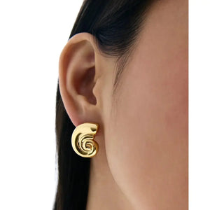 Elegant Nautilus Shell Earrings for a Coastal Chic Look.