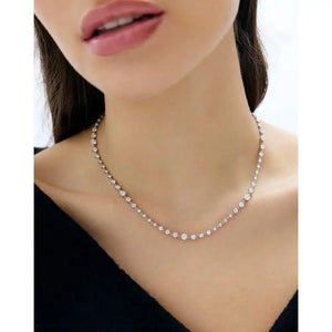 Elegant Starlight Lab Diamond Tennis Necklace.
