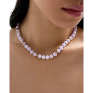 Enchanting Lavender Mist Necklace - Elegance in Every Bloom.