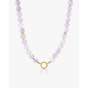 Enchanting Lavender Mist Necklace - Elegance in Every Bloom.