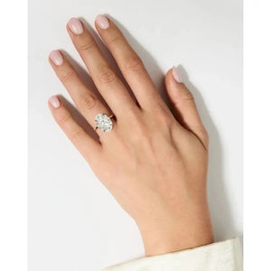 Exquisite 6.07 Carat Oval Lab Diamond in Whisper Thin® Setting.