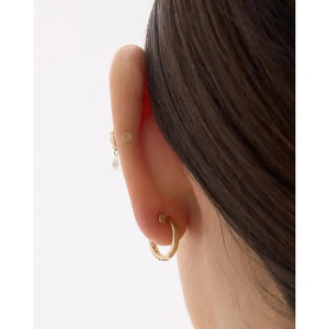 Exquisite Lab Diamond Row Flatback Earrings - Timeless Elegance!.