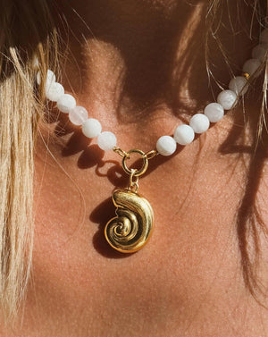 Stunning Nautilus Shell Pendant - Embrace Ocean Elegance.