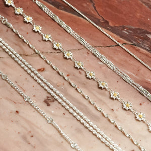 Daisy Chain Bracelet Sterling Silver