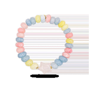 Candy Bead Star Stretch Bracelet