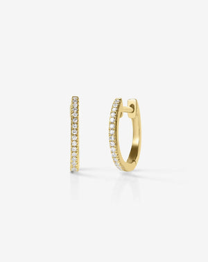 Sparkling Diamond Huggie Earrings for Effortless Elegance.
