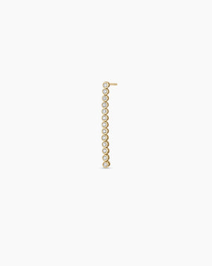 14K Lab Grown Diamond Classic Tennis Drop Single Earring
