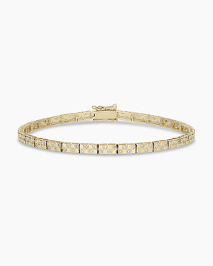 Diamond Checkered Tennis Bracelet