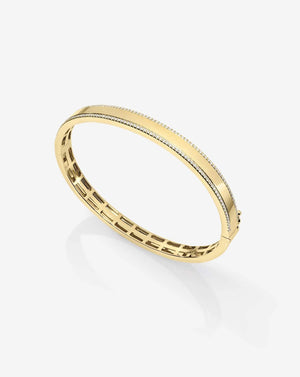 Elegant Diamond Border Bangle - Timeless Beauty for Every Occasion.