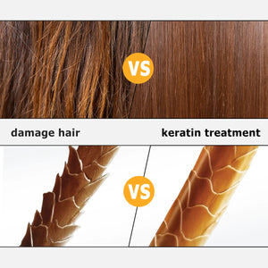 Professional Keratin Hair Treatment Cream Repair Damaged Hair Straightening Smoothing Soft Purifying Shampoo Set Hair Care