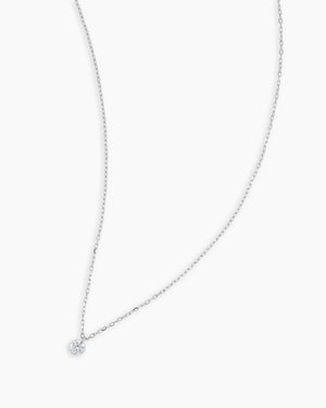 18K Floating Diamond Necklace