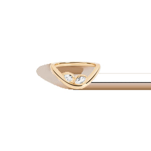 Georgian Toi Et Moi Ring NikNenz™ Premium Gold & Diamonds