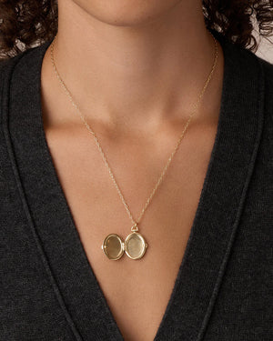 Celeste Locket Necklace NikNenz™ Premium Gold & Diamonds