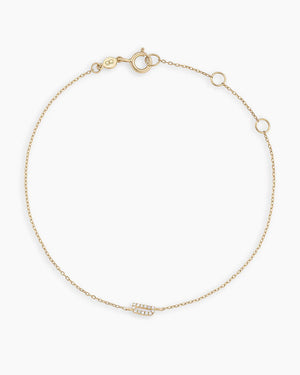 14K Diamond Pavé Alphabet Bracelet