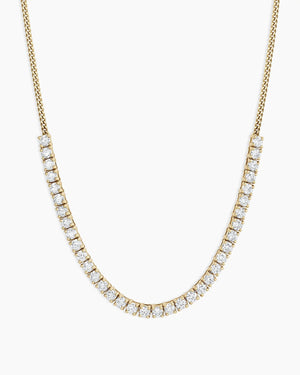 Diamond Melbourne Statement Row Necklace NikNenz™ Premium Gold & Diamonds