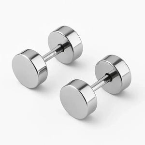 Faux Plug Surgical Steel Stud Earrings Illusion Gauge, 4 Colors