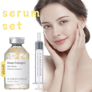 Collagen Ampoule Essence Liquid Set - Needle Type Firming anti Wrinkle Line Sculpture Skin Care Moisturizing Repair Serum