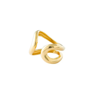 GOLD CHUNKY DOUBLE LOOP RING