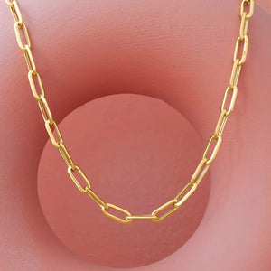 GOLD LONG LINK CHAIN NECKLACE