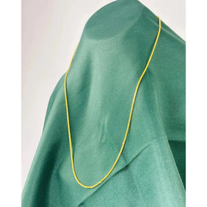 Handmade 24K Solid Gold Chain Necklace, 999 Pure Gold Jewelry,Simple Design