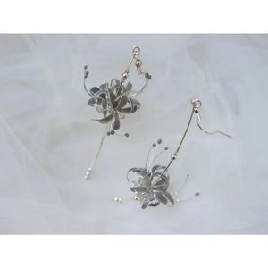 Handmade Japanese Kanzashi Earrings,Glass Resin,Spider Lily Earrings,Anime Accessories,For Wedding, Hanfu Hair Accessoriess,Cosplay Costume
