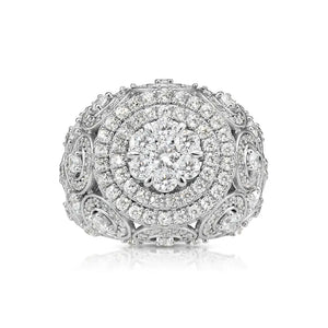 Iced Out Sterling Silver Men's Ring – A Bold Statement Piece for Birthdays & Everyday Luxury.