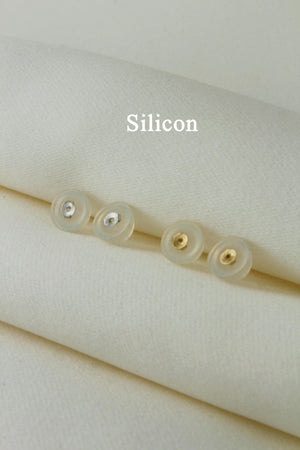 14K Solid Gold Earring Backings, Butterfly Ear Nuts, Replacement Stud Push Backs.