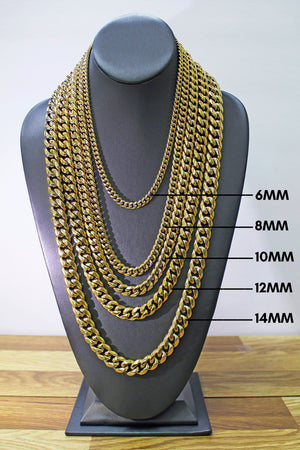14K Gold Filled 14Mm Miami Cuban Link Chain Necklace, Chunky Unisex Jewelry