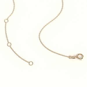 14K Gold Diamond Solitaire Necklace: Dainty Prong Set