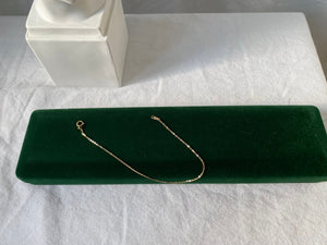 14Ct Solid Gold Plain Chain Bracelet