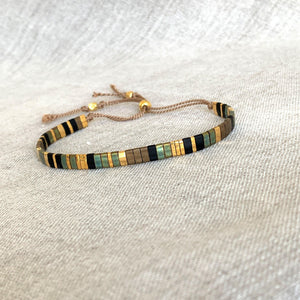 Vibrant Miyuki Tila Bracelet - Handmade Colorful Flat Bead Jewelry.