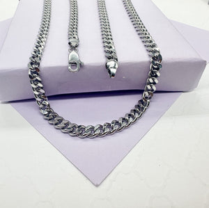 18K Gold Filled Cuban Link Chain: 6Mm Miami Curb Necklace