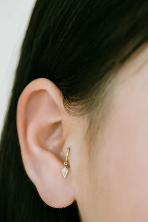 14K 18K Solid Gold Jewelry Minimalist Tragus Cartilage Snug Rook Helix Ear Seamless Piercing Earring Clicker Huggie Hoop Ring for Women Men