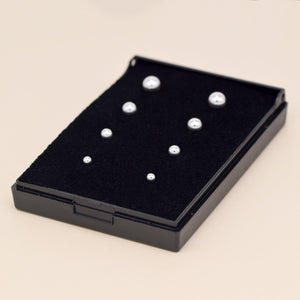 Genuine 925 Sterling Silver 3, 4, 5 & 6Mm Polished Studs/Earrings in Gift Box Gift for Her, Silver Earrings, Silver Ball Studs