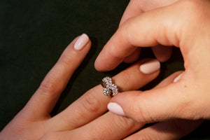 Cathedral - Gold and Solitaire Diamond Engagement Ring