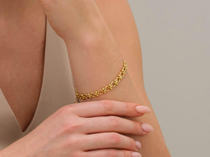 Exquisite 18K Gold Filled Dainty Chain Bracelet - Perfect for Stacking!.