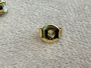2.0 Carat Lab Created Diamond Oval Cut Set in 925 Sterling Silver and Gold Plated Overlay Hallmarked.