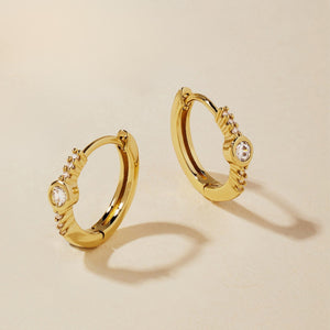 14K Gold Hoop Earrings Small Hoops Medium Hoops Large Hoops Gold Hoops Huggie Earrings Diamond Earrings Mothers Day Gift Mom Gift for Her