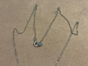 2.0 Carat Lab Diamond Cushion Pendant: Platinum Plated Silver Necklace