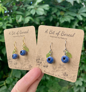 Blueberry Dangle Earrings