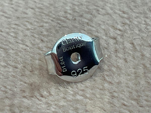 Lab Diamond 2.0 Carat Cushion Cut Stud Earrings: Platinum Plated Sterling Silver