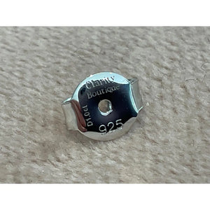 Lab Diamond 2.0 Carat Cushion Cut Stud Earrings: Platinum Plated Sterling Silver
