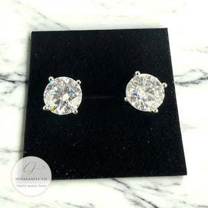 Moissanite Stud Earrings 3Mm–10Mm, 925 Sterling Silver Screw Back, VVS1 GRA Certified, Diamond Alternative Studs for Men Women, Mothers Day
