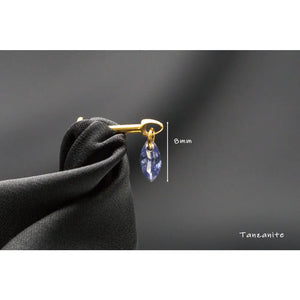 Peridot Marquise Titanium Stud: Threadless Push Pin Gold Earrings