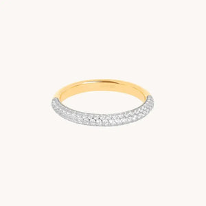 Radiant Gold Pavé Essential Band Ring.
