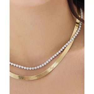 Radiant Luxe Diamond Tennis Necklace.