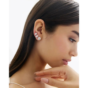 Radiant Pear Lab Diamond Studs.