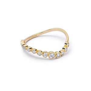 Sapphire Pavé Ring 9Ct Solid Gold